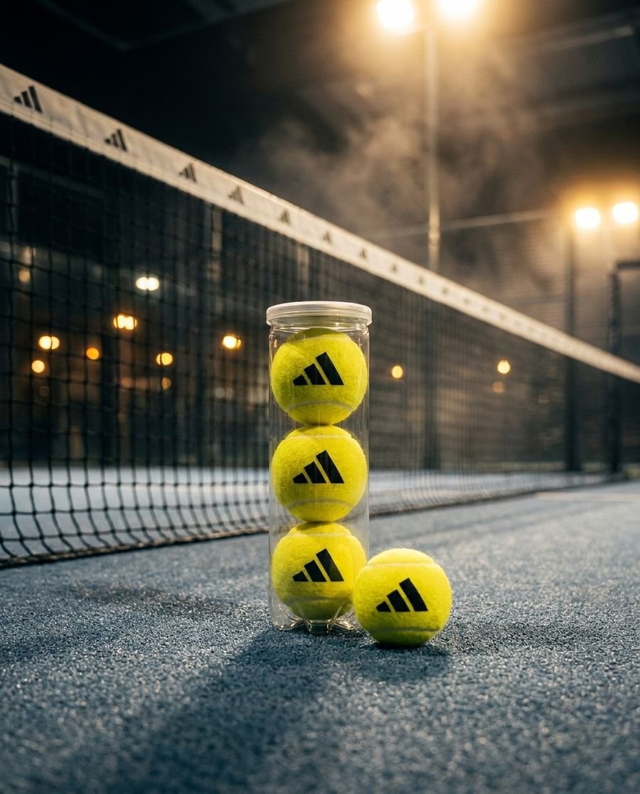 adidas Padel Padel Balls × 3 on court