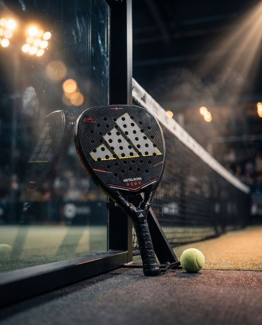 adidas Padel Metalbone — Black on court